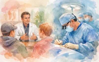 Double Incision Versus Periareolar Surgery